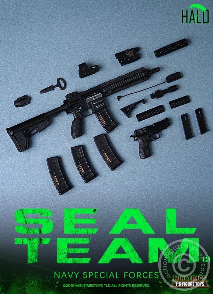 MT-M013-23 SEAL Team - HALO - w/Dog - Navy Special Forces