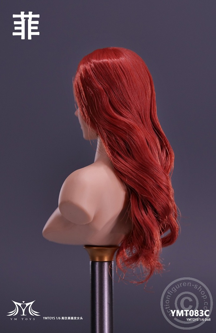 Female Head - Fei - long red Hair