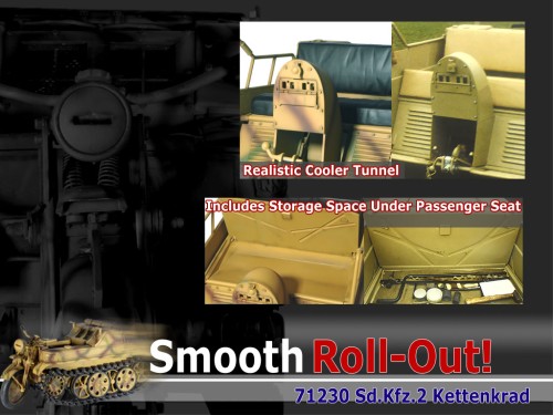 Kettenkrad mit Kabeltrommel - Exclusive
