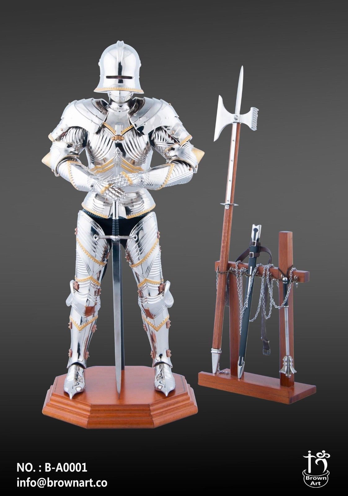 FULL METAL Silver Gothic Armour Knight