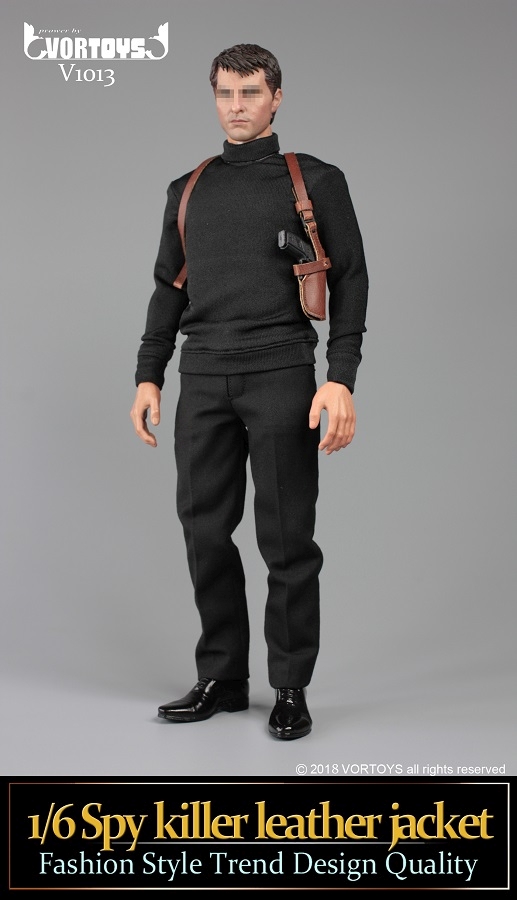 VT1013B-04 Spy Killer Leather Jacket (brown) Set