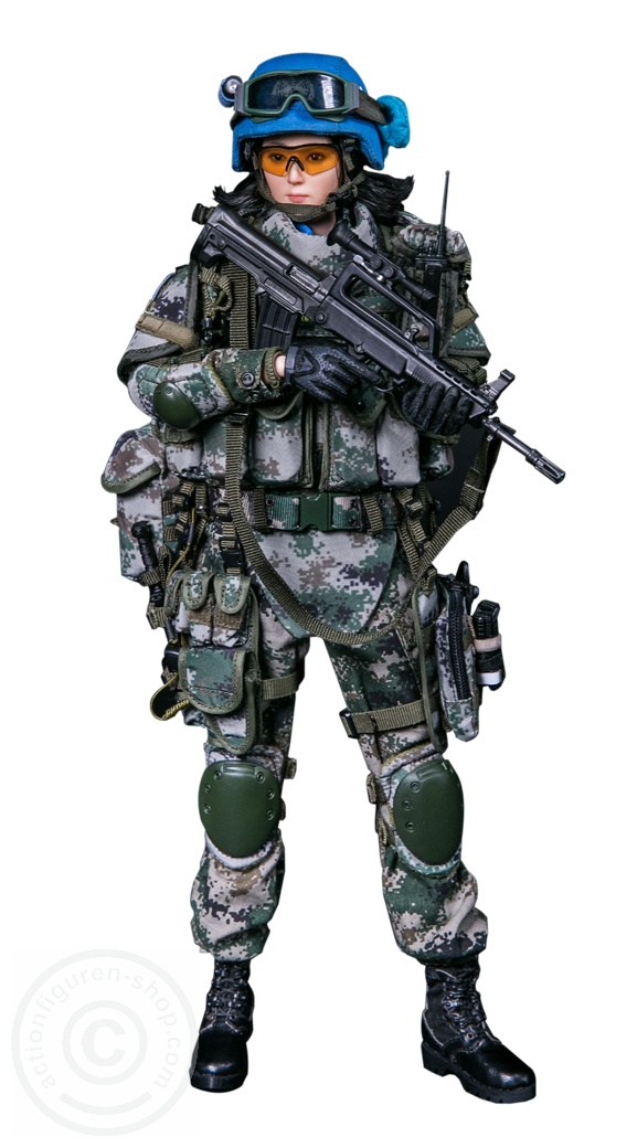 Chinese PLA Female Soldier in UN Peacekeeping Operations