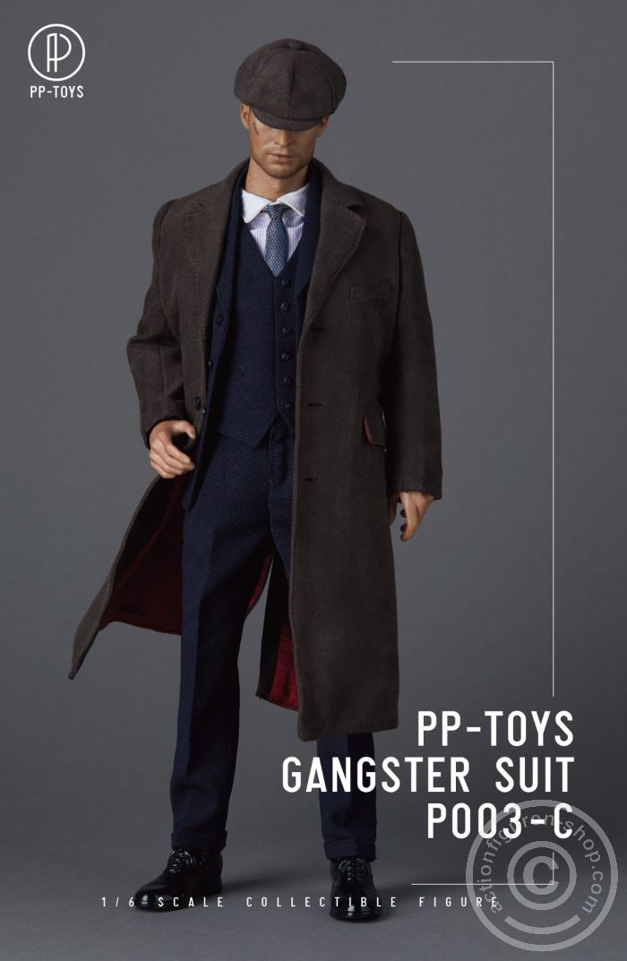 Gangster Suit - Peaky Blinders Set - dark-blue