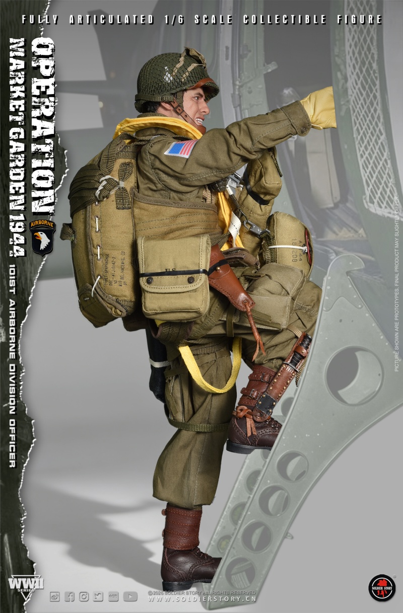 U.S. Army 101st Airborne Division Officer - WWII Operation Market Garden - in 1:6 scale