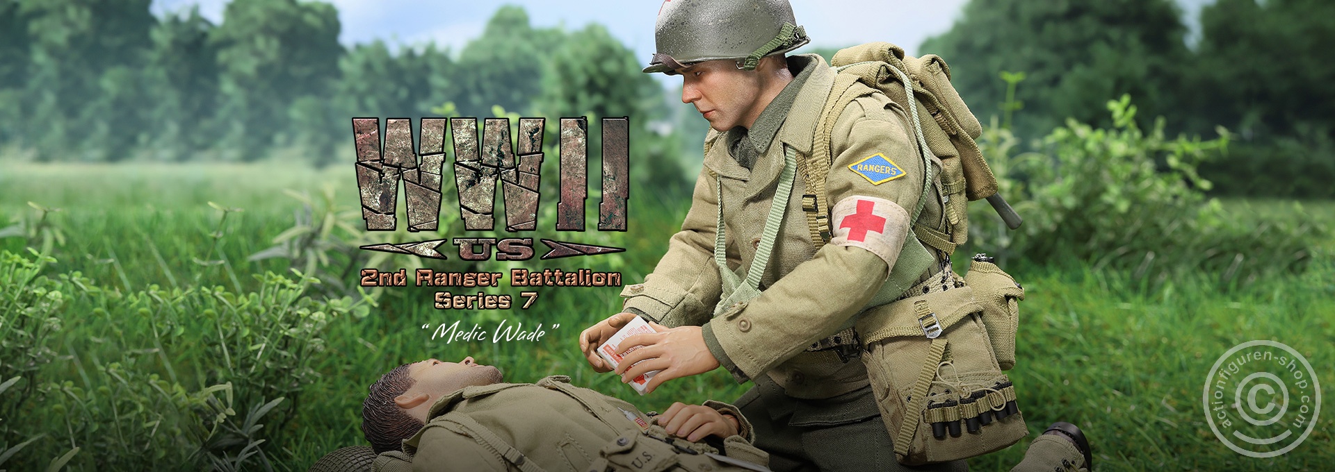 Medic Wade - WWII US 2nd Ranger Battalion Series 7 Medic Wade - WWII US 2nd Ranger Battalion Series 7