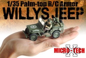 Jeep Willys 1/35 Palm-top R/C Armor ジープ 【開封&レビュー