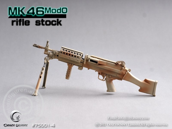 MK46MOD0-rifle stock - camouflage