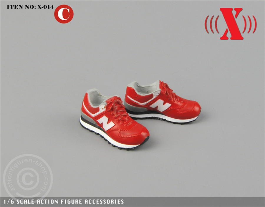 Sneaker - rot/weiß