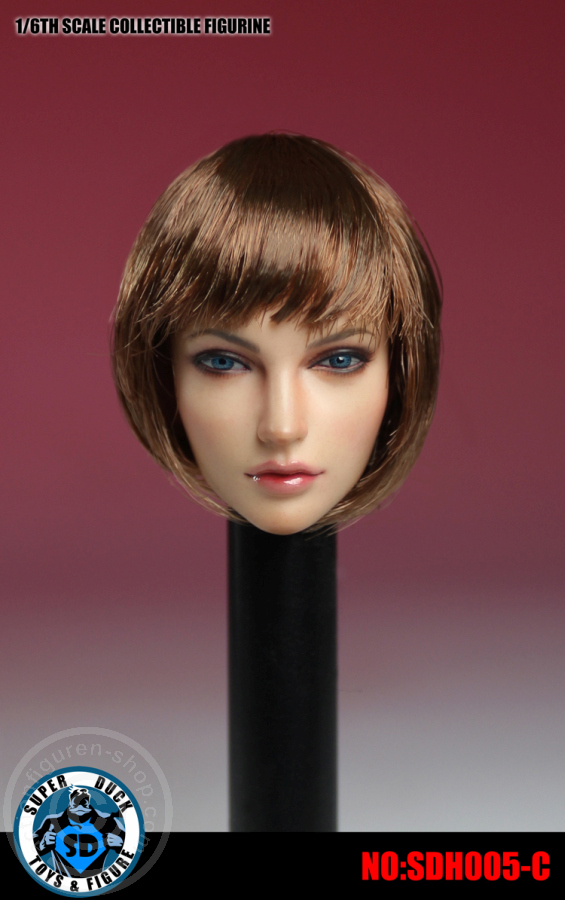 Female Head - short brown Hair