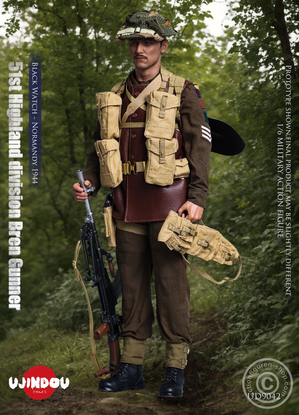 51st Highland Division Bren Gunner - Black Watch - Normandy 1944 - in 1/6 scale 51st Highland Division Bren Gunner - Black Watch - Normandy 1944 - in 1/6 scale