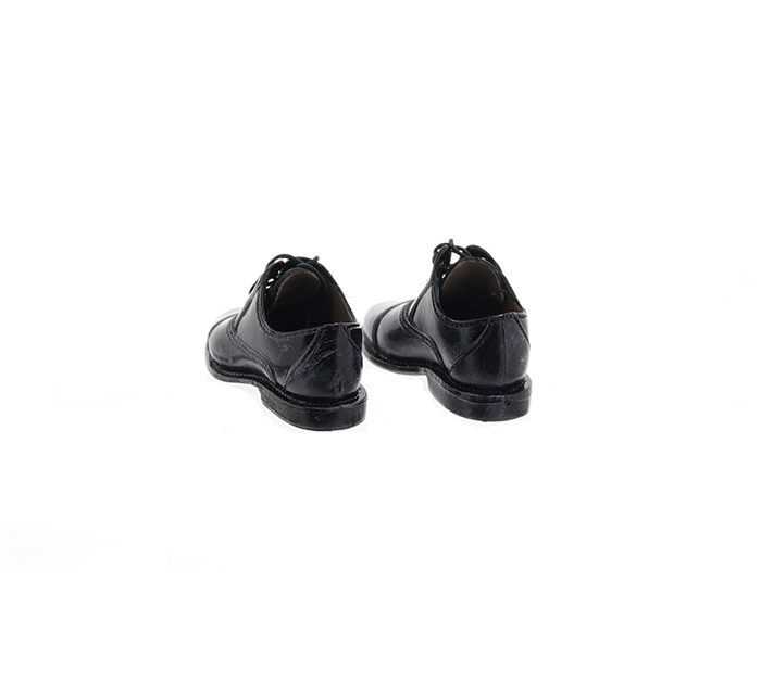 Leather Shoes - black w/ weathering