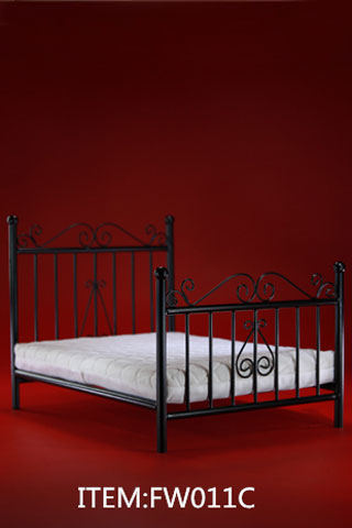 Bed - Metall - black