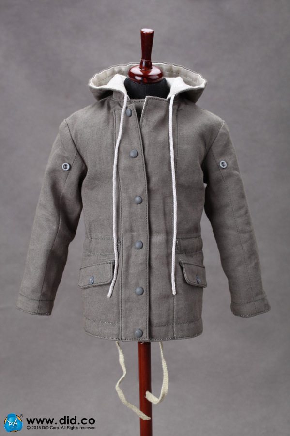 80109sB-04-02 Parka - Grey/White - reversible