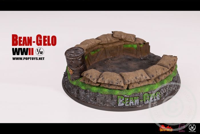 PT-SPS003-03 Six-Man Battlefield Platform Scene - Scene Props Series