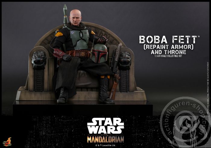 Star Wars: The Mandalorian - Boba Fett (Repaint Armor) & Throne