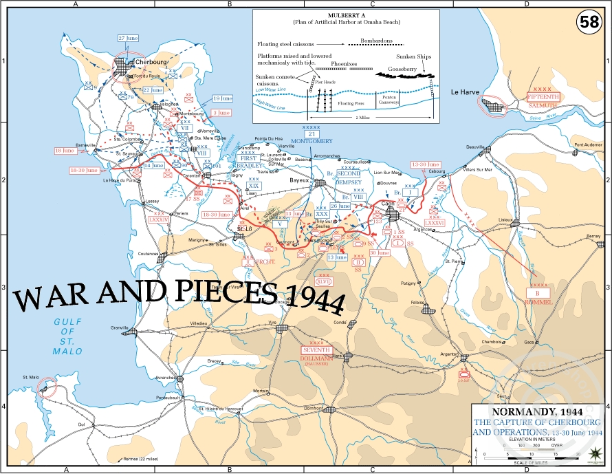 WW II Landkarten Set West Europa