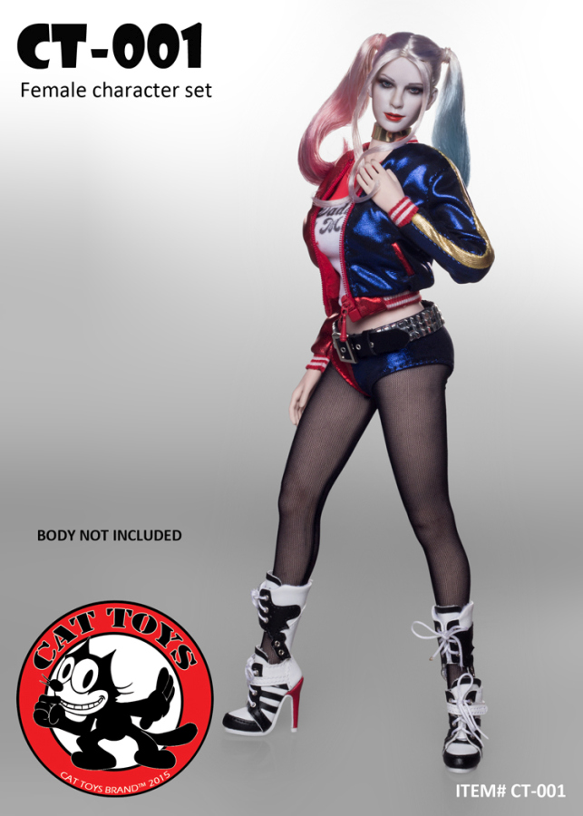CT001-07 Harley Quinn Head and Outfit Set
