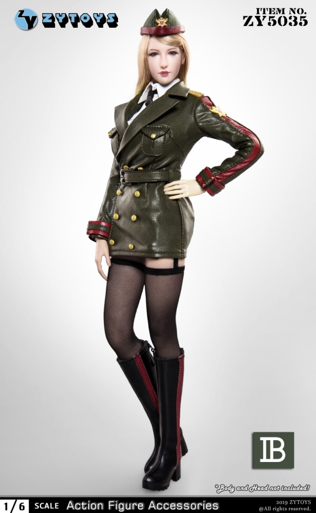 ZY5035B-04 Female military uniform Set w/ Head