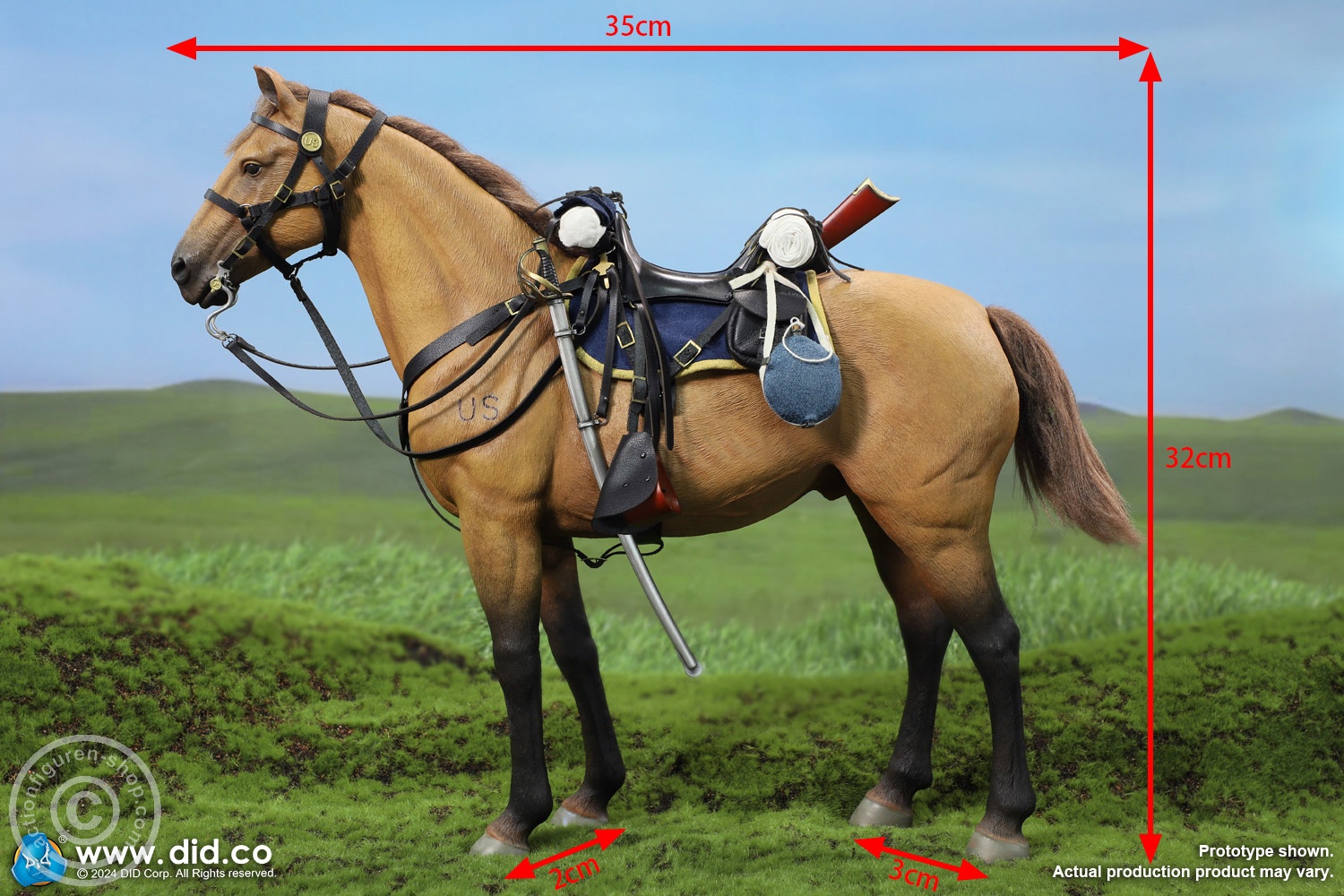 Civil War Brown War Horse (Standing) Civil War Brown War Horse (Standing)
