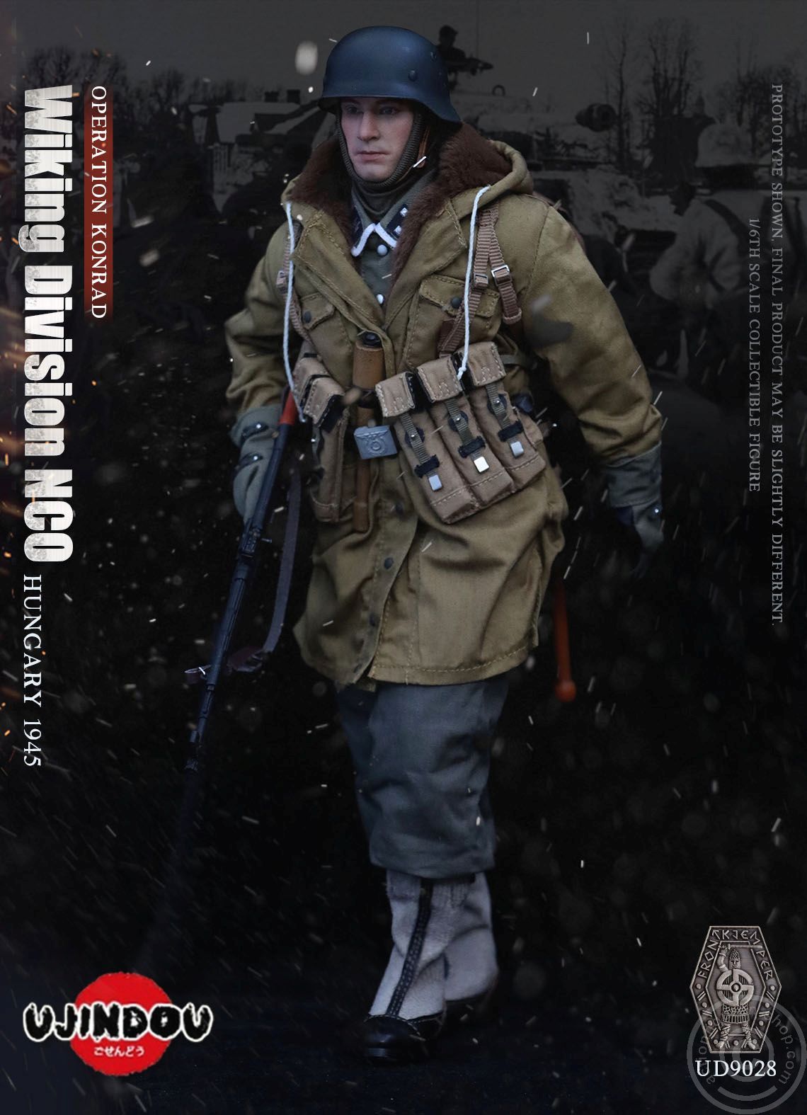 Wiking Division - NCO Operation Konrad - Hungary 1945 - leicht beschädigte Box -