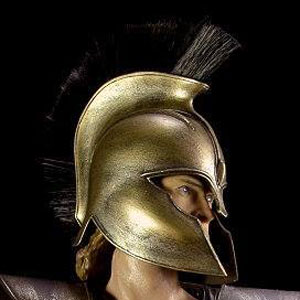 Griechischer Helm - Antike - golden
