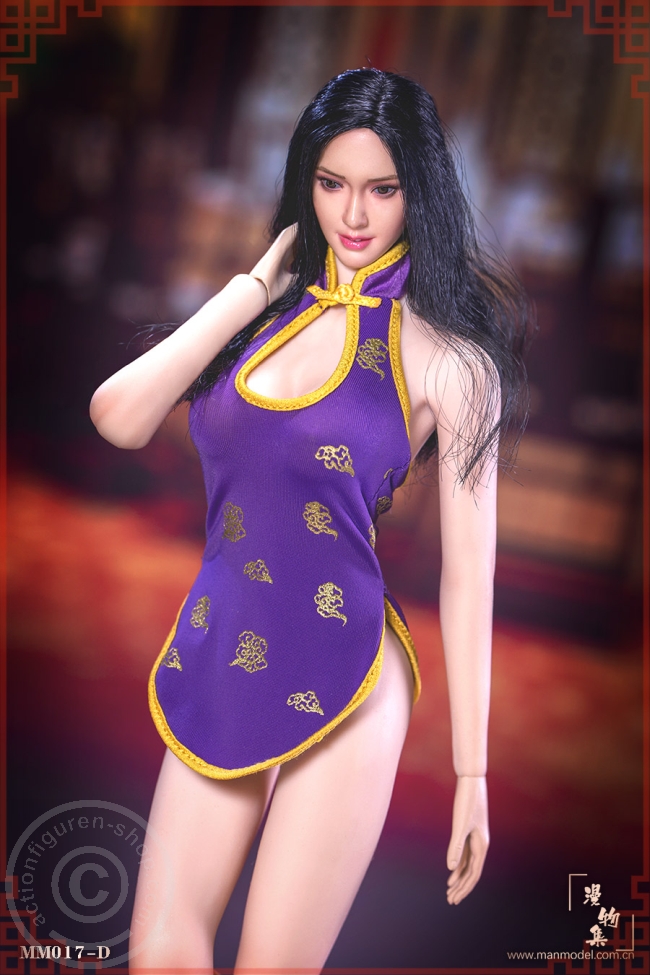 Chinese Restaurant Waitress Short Cheongsam - D