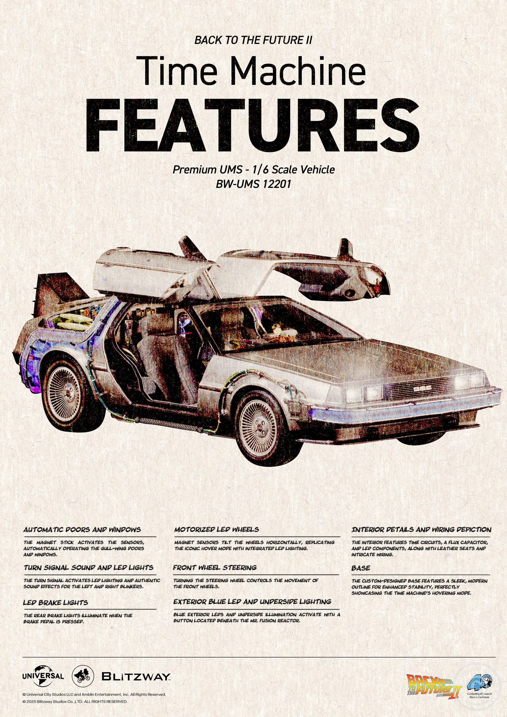 DeLorean Time Machine - Ultimate Masterpiece Series - in 1/6 scale DeLorean Time Machine - Ultimate Masterpiece Series - in 1/6 scale