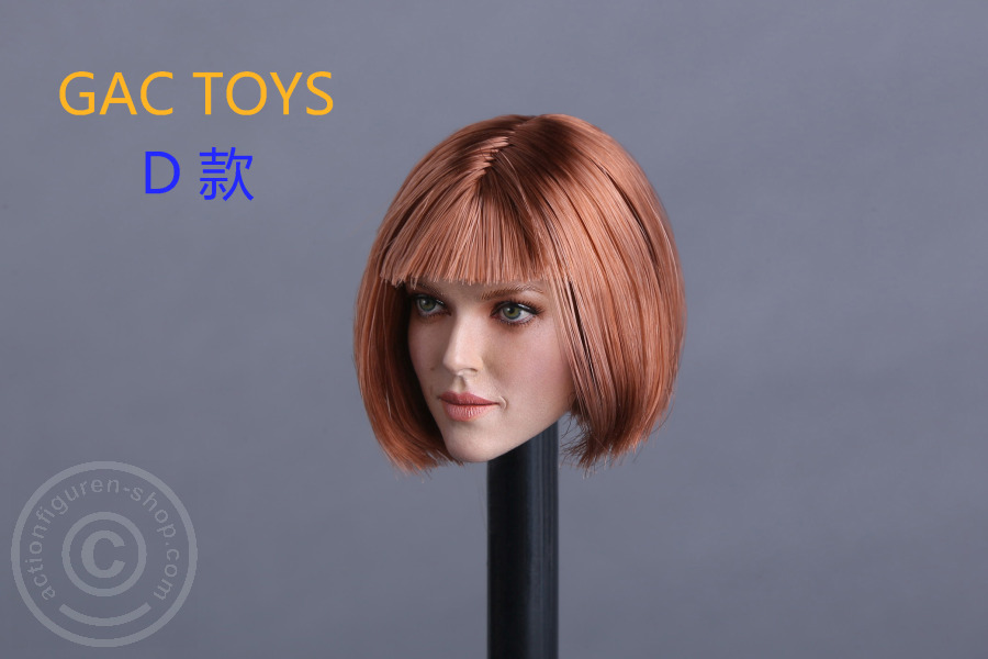 Female Head - red-brown short Hair