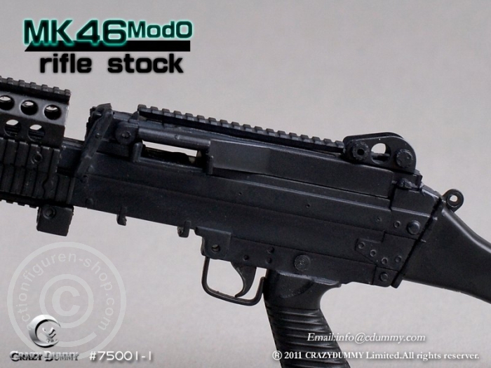 MK46MOD0-rifle stock - black