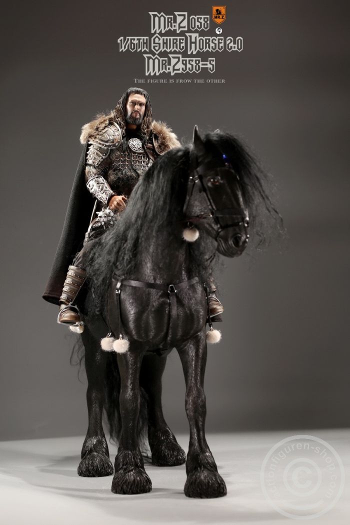 Shire Horse w/ Harness - black