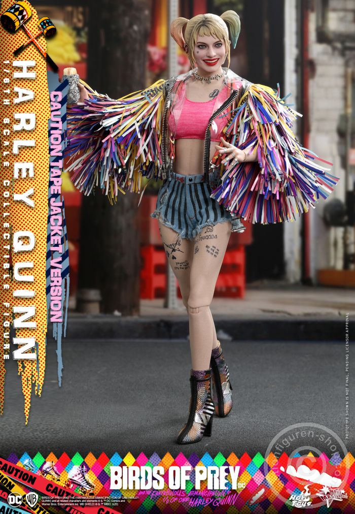 604750-02nUpQg94f81q7G Birds of Prey - Harley Quinn (Caution Tape Jacket Version) - MMS566