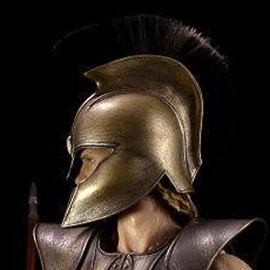 Griechischer Helm - Antike - golden