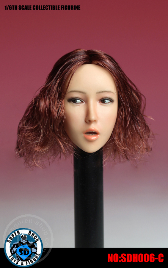 Female Head - red-brown short Hair