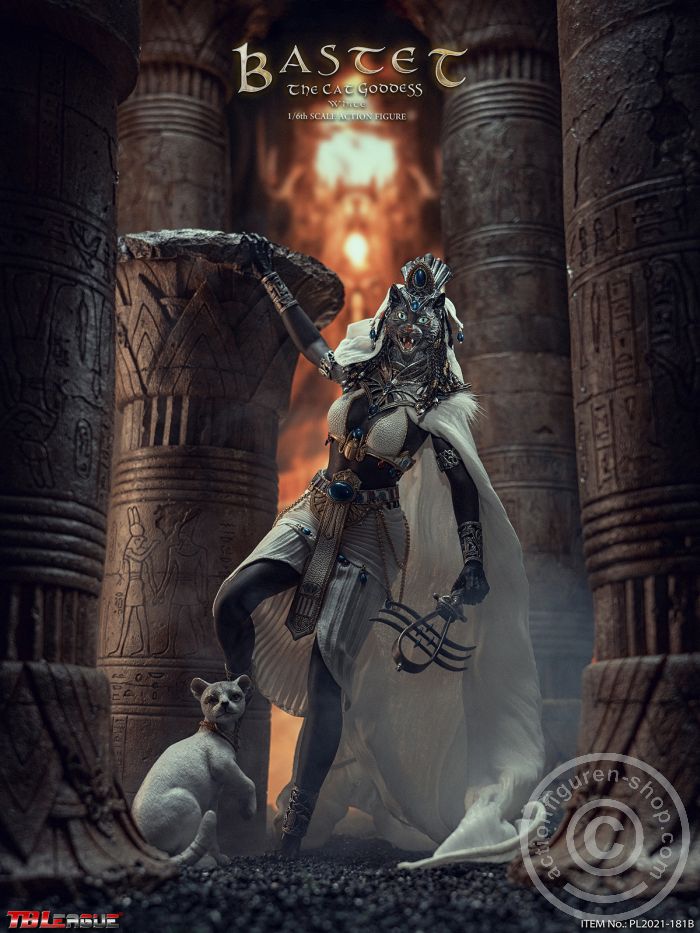 PL2021-181B-04 Bastet - The Cat Goddess - White Version